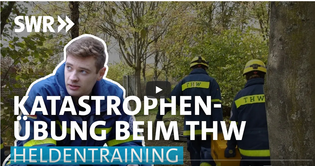 Heldentraining des SWR beim THW Mainz